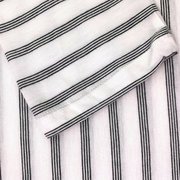 A New Day Women's White Striped Slim Fit Long Slee - Picture 8 of 11